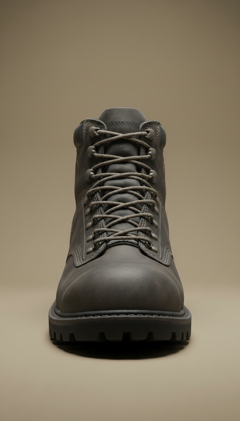 Steel-Toe Boots with Oil-Resistant Soles