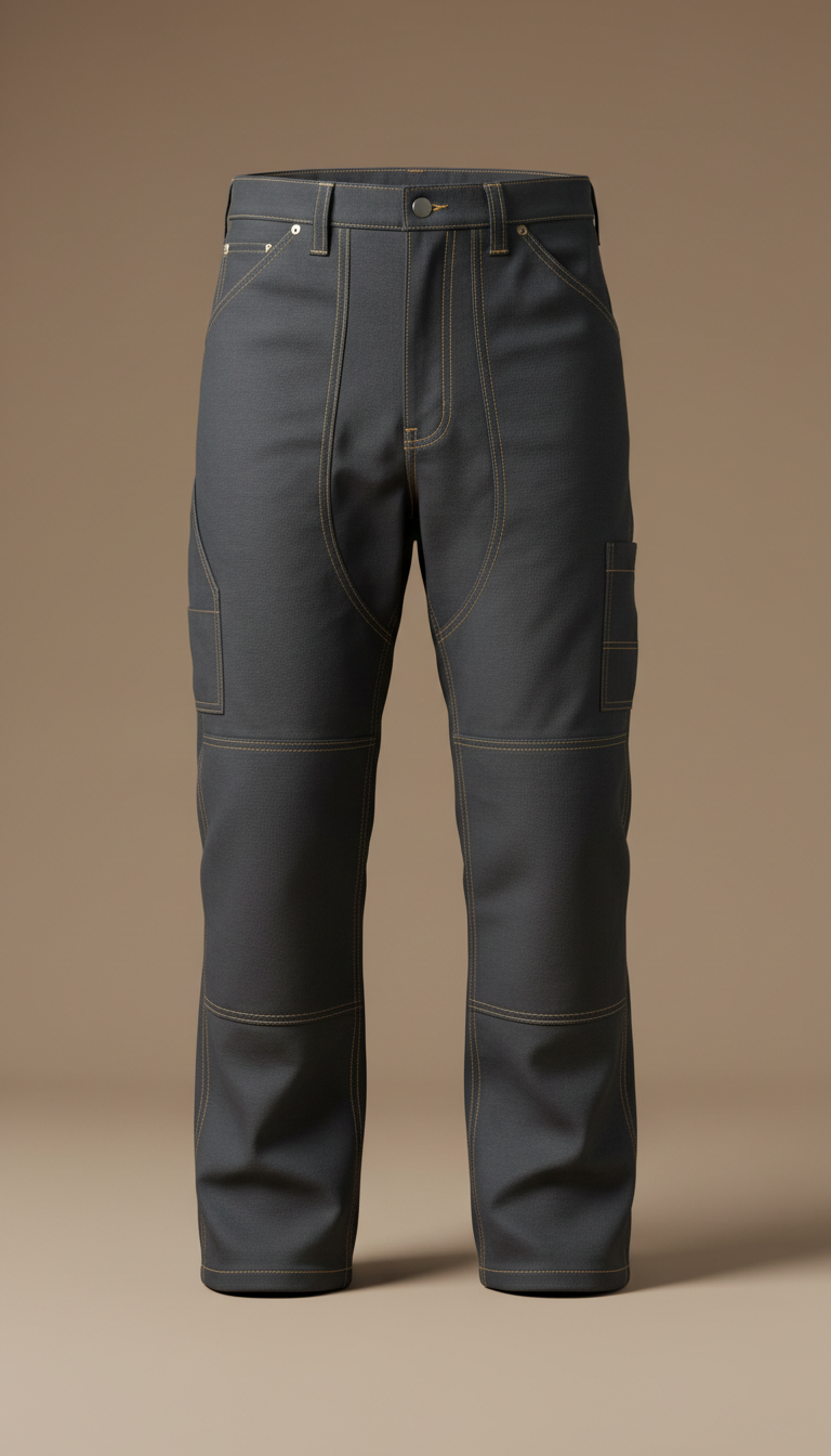 Work Pants with Reinforced Knees