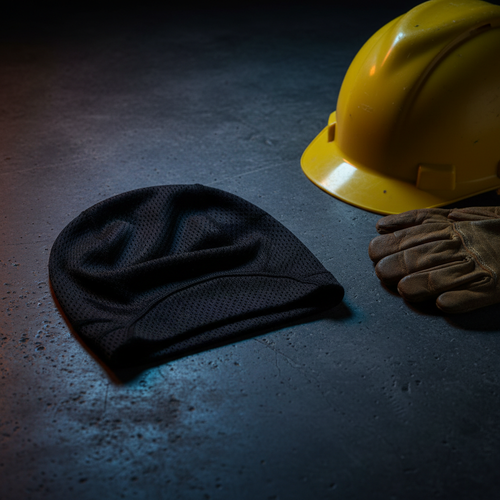 Dark product flat lay
